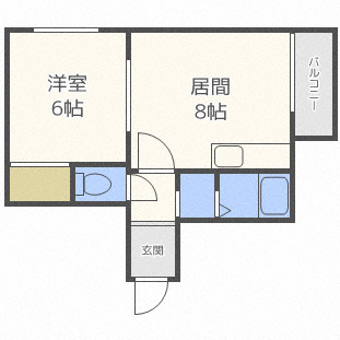 札幌市中央区南二十八条西のマンションの間取り