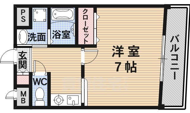 尼崎市東難波町のマンションの間取り