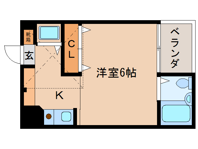 大和郡山市北大工町のマンションの間取り