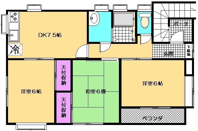 ラフォーレ稲荷の間取り