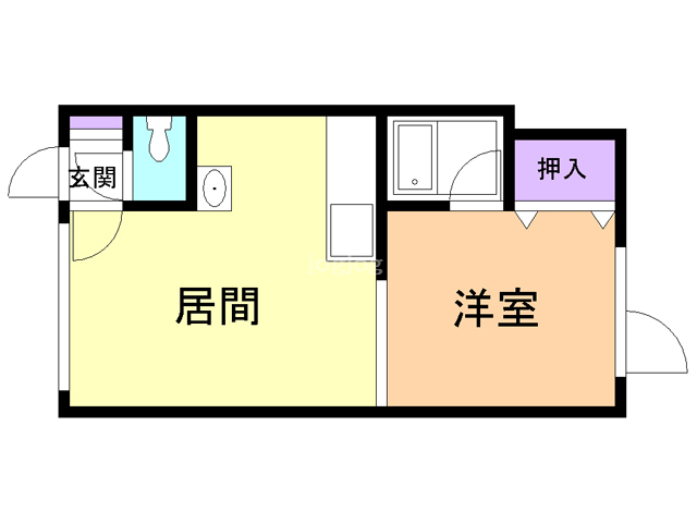 サンリバーハイツの間取り