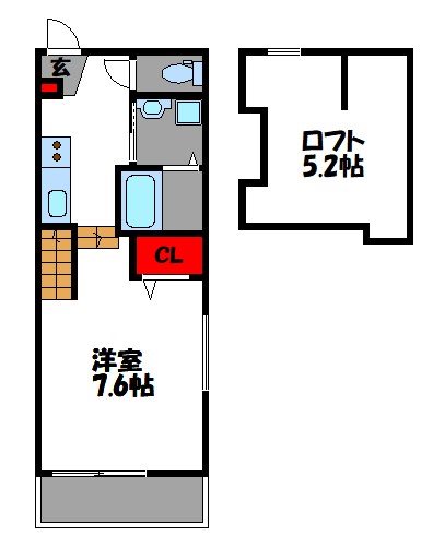 Crecia香椎駅前IIの間取り