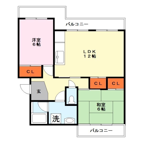 ヴィラ広野の間取り