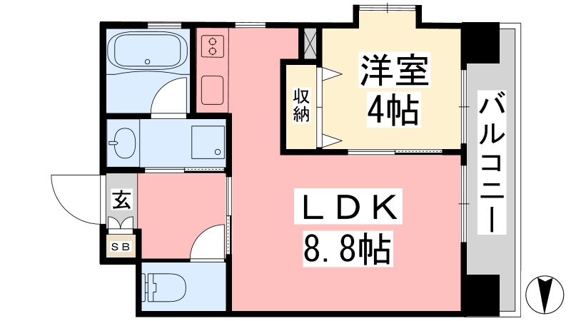 フェニックス西堀端の間取り