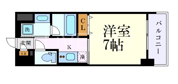 名古屋市中区平和のマンションの間取り