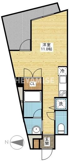 TEKビル桜町電停前の間取り