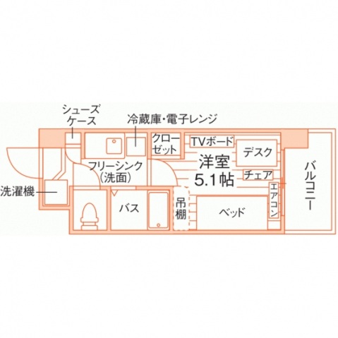 学生会館 Atterecta SUGAMO[食事付き]の間取り