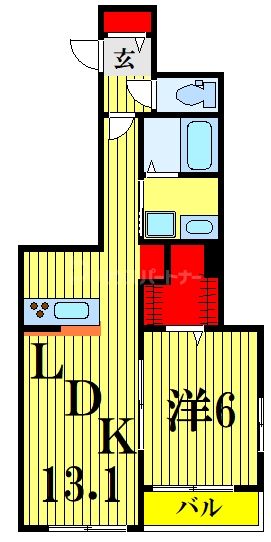 【足立区千住橋戸町のマンションの間取り】