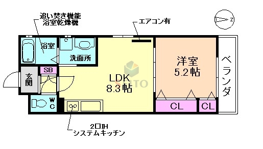 クリエオーレ曽根南町の間取り