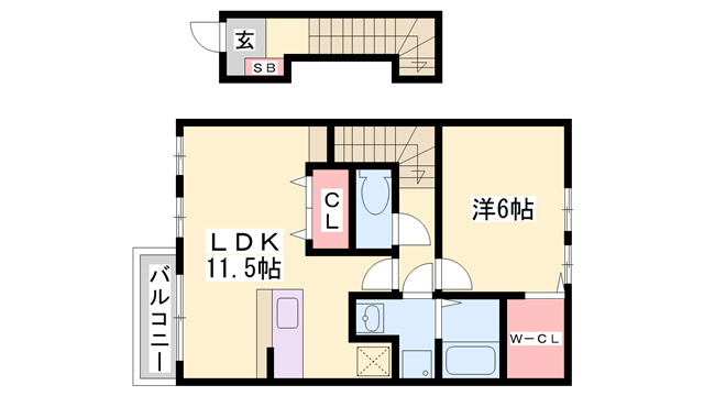 サニーパレスＤの間取り