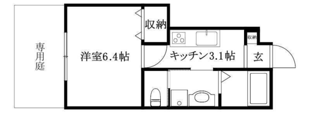 ＥＡＲＬ’Ｓ ＣＯＵＲＴ北条２の間取り