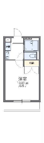 レオパレスメゾンヒラツカＢの間取り