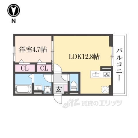 Ｄ－ＲＯＯＭルシエルの間取り