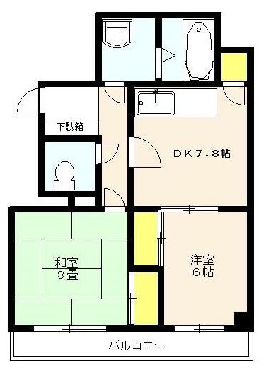 大黒屋レヂデンスIIの間取り