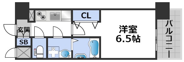 ファーストフィオーレ難波クレシアの間取り