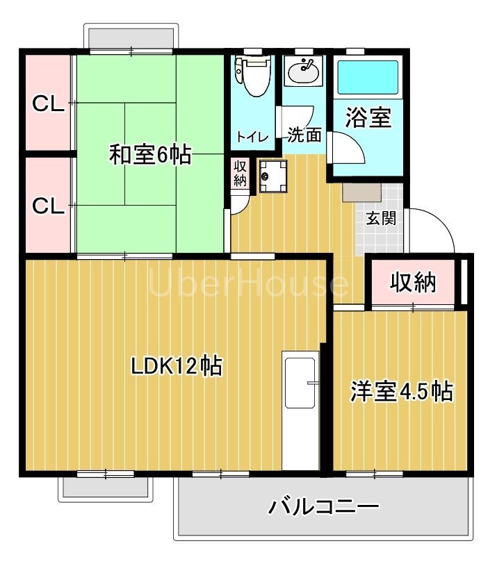 町田市鶴川のマンションの間取り