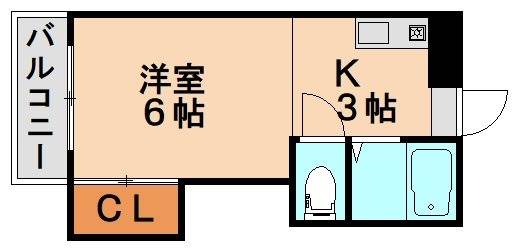 大野城市瓦田のマンションの間取り