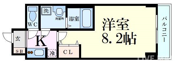 スワンズシティ天満橋の間取り