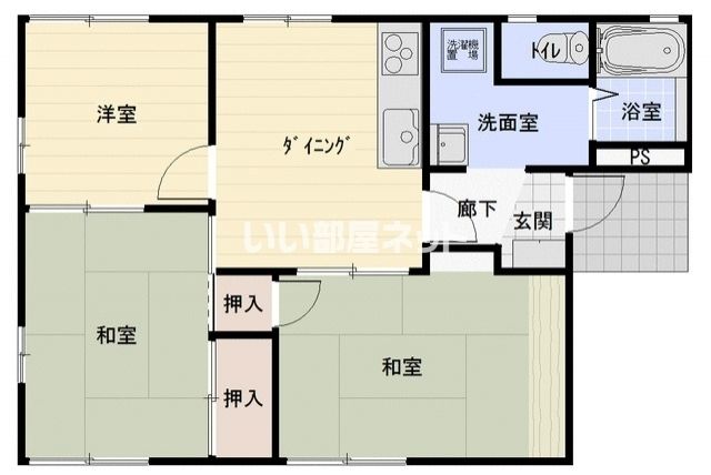 熊谷市新島のアパートの間取り