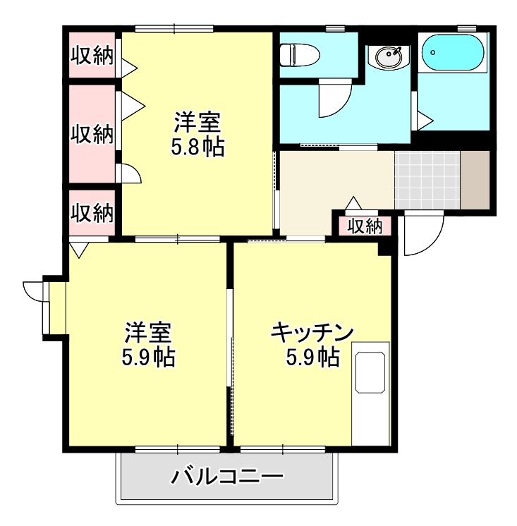 アンジェロAの間取り