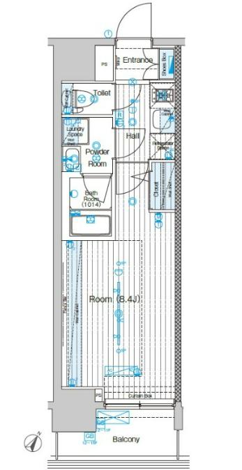 北区堀船のマンションの間取り