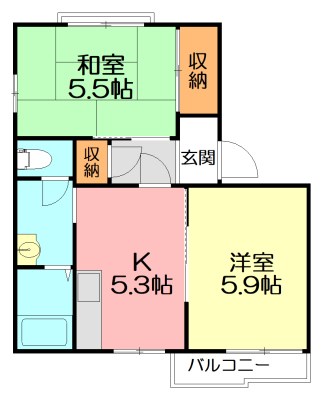 ラミアカーサ茅ケ崎の間取り