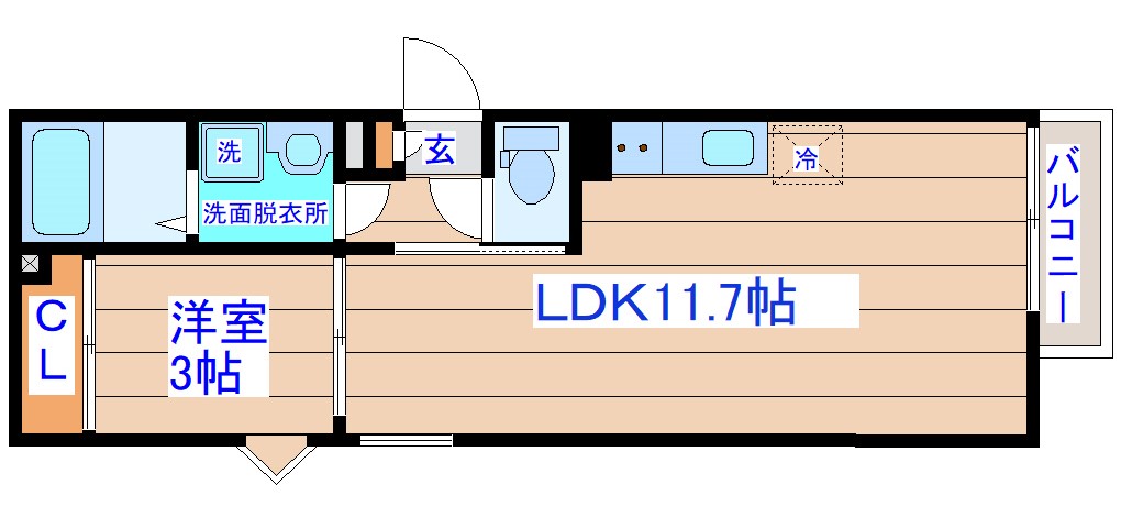 REGALEST薬師堂駅前IIの間取り