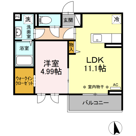 【アルタフォーレ Bの間取り】