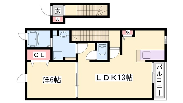 エスペランサ中仁野IIの間取り