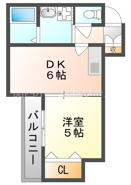 門真市石原町のアパートの間取り