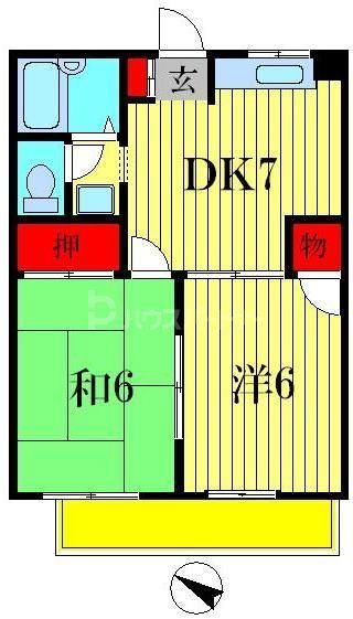 流山市南流山のマンションの間取り