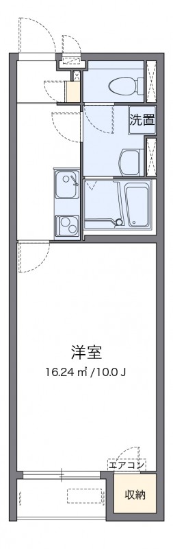 飯塚市下三緒のアパートの間取り