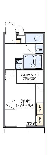 レオパレスマメーズ柴の間取り