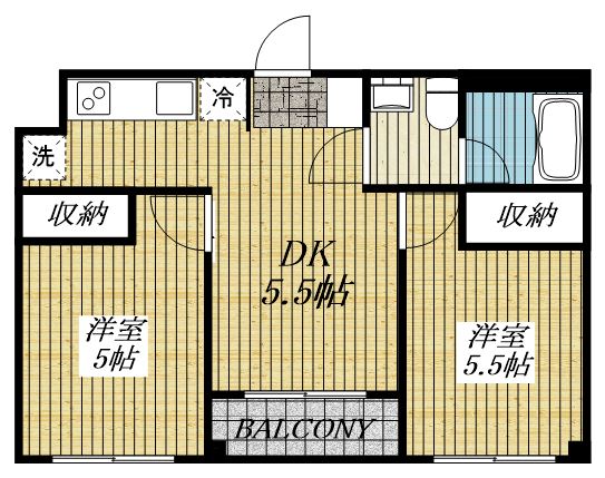 プリムローズ砂川の間取り