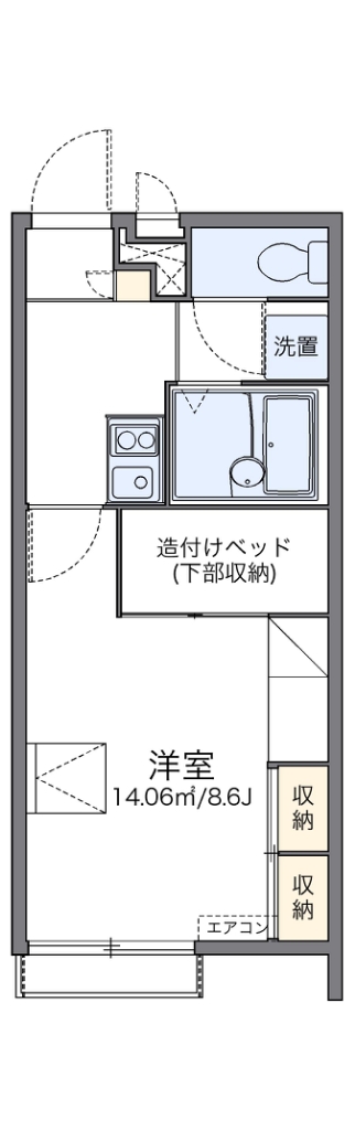 レオパレスカメラートの間取り