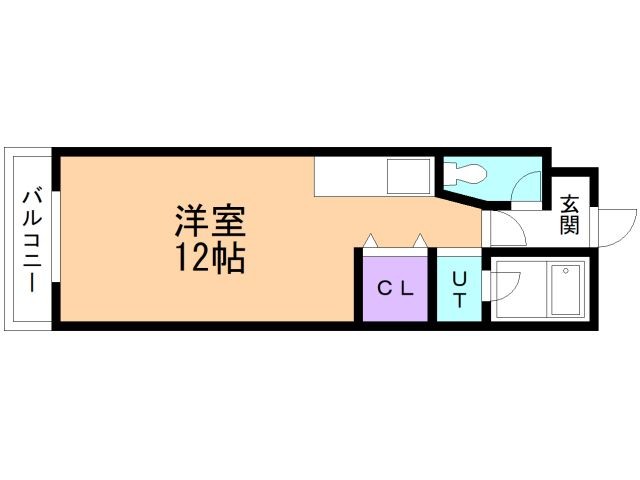 北広島市朝日町のマンションの間取り