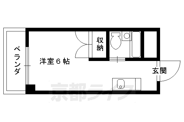 アメニティ聖護院の間取り