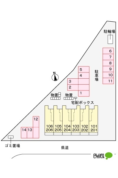 【東根市大字蟹沢のアパートのその他】