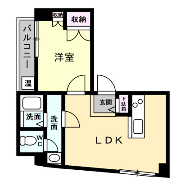 プラドール荒町の間取り