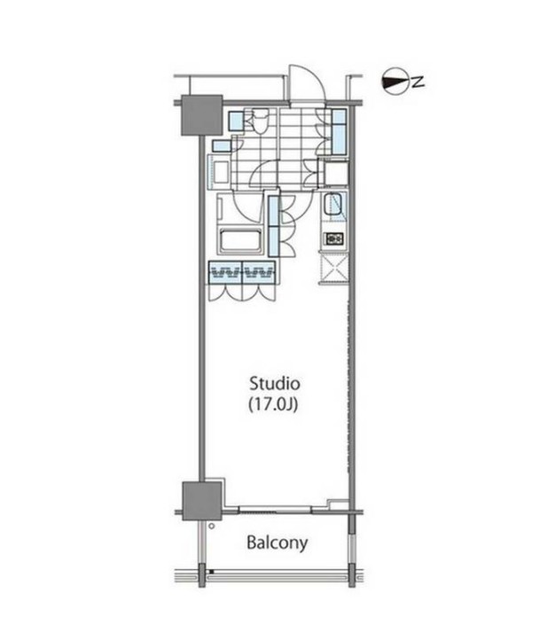 コンフォリア新宿イーストサイドタワーの間取り