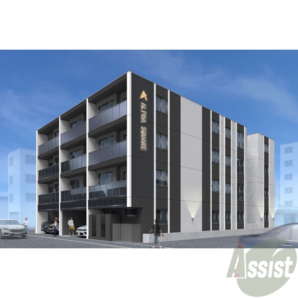 建物外観　外観予想パース　札幌市豊平区「アルファスクエア平岸ＥＡＳＴ」