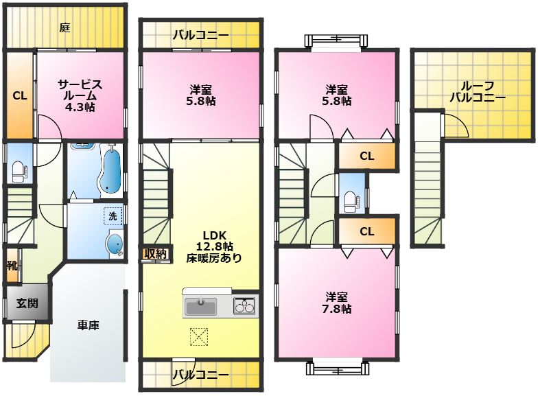 建物外観　2009年完成一戸建て♪