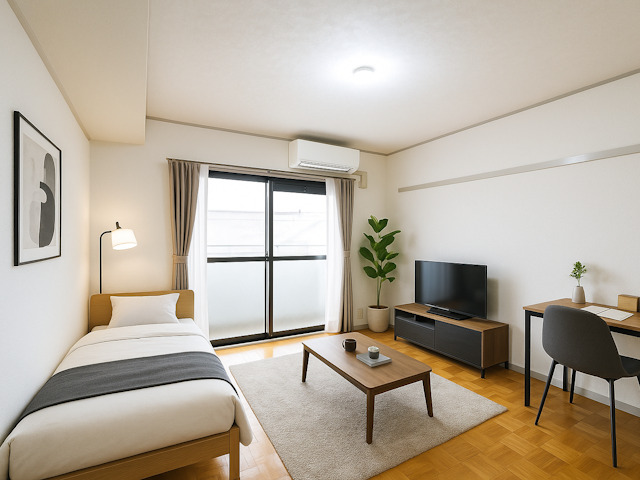 居室・リビング　CGで家具等を配置したもので家具等は含まれません