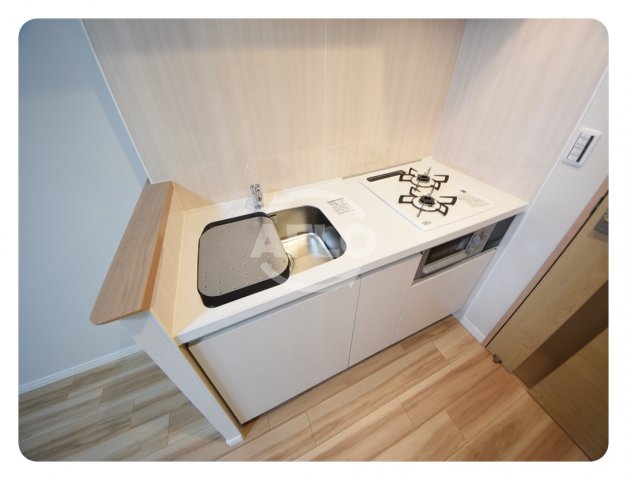 キッチン　アーバネックス真田山　２口ガスシステムキッチン