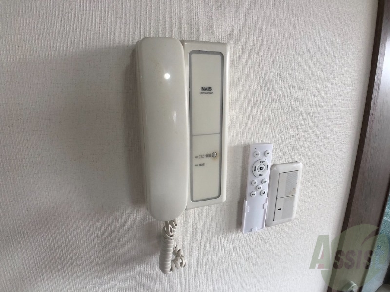 セキュリティ　来客時にはこちらのチャイムが鳴りますよ。