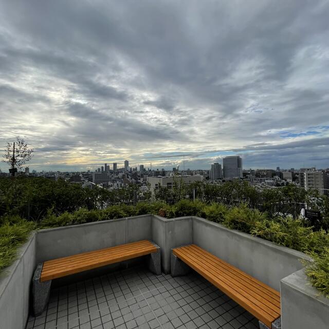 バルコニー　屋上庭園です