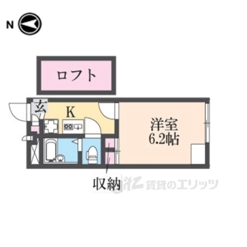 レオパレスブリリアント2の間取り写真