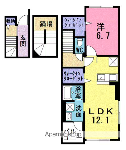 東武越生線 一本松駅 徒歩3分 3階建 築8年の間取り写真
