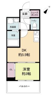 セレニテ神戸元町クレアの間取り写真