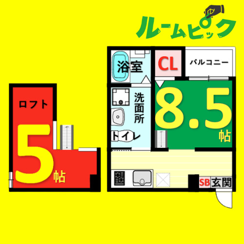 地下鉄東山線 中村公園駅 徒歩8分 2階建 築13年の間取り写真